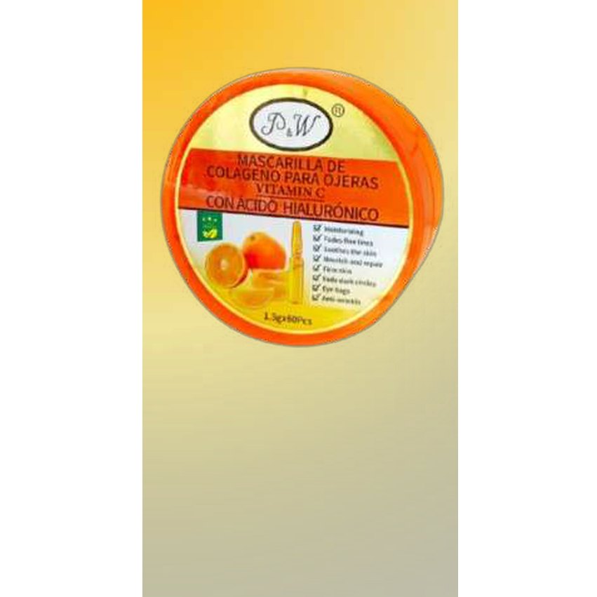 Mascarilla colageno de para ojeras vitamina c pw