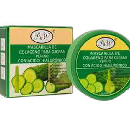 Mascarilla colageno de para ojeras de pepino pw