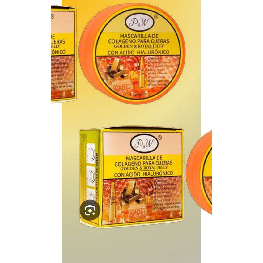 Mascarilla colageno de para ojeras golden royal pw