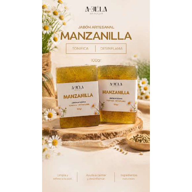 Jabon artesanal de manzanilla