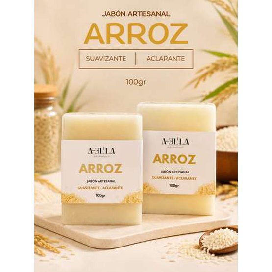 Jabon artesanal de arroz