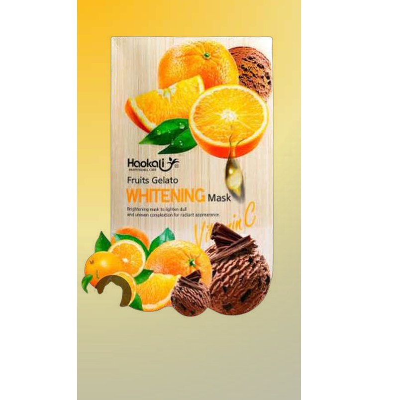 Mascarilla esencia de naranja vitamina c 30ml x 10 piezas