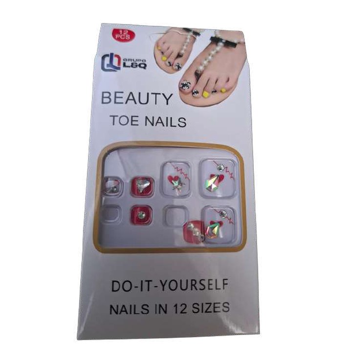Uñas postisas para dedos del pie