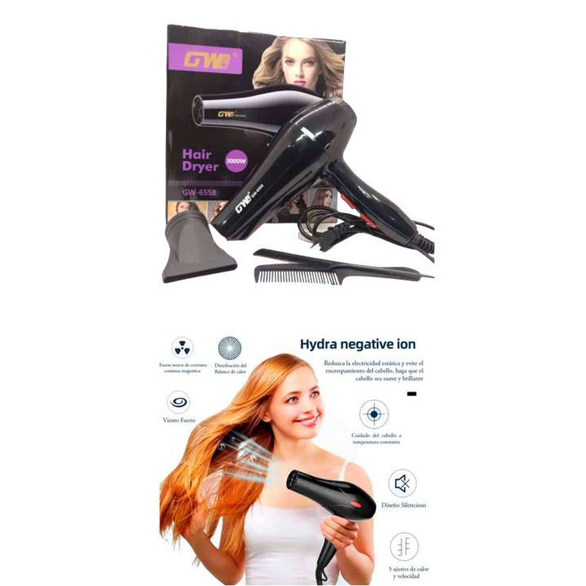 Secadora de cabello 6000 wats