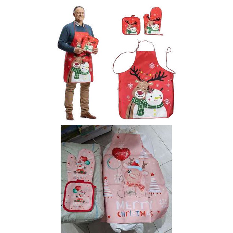 Mandil con guantes