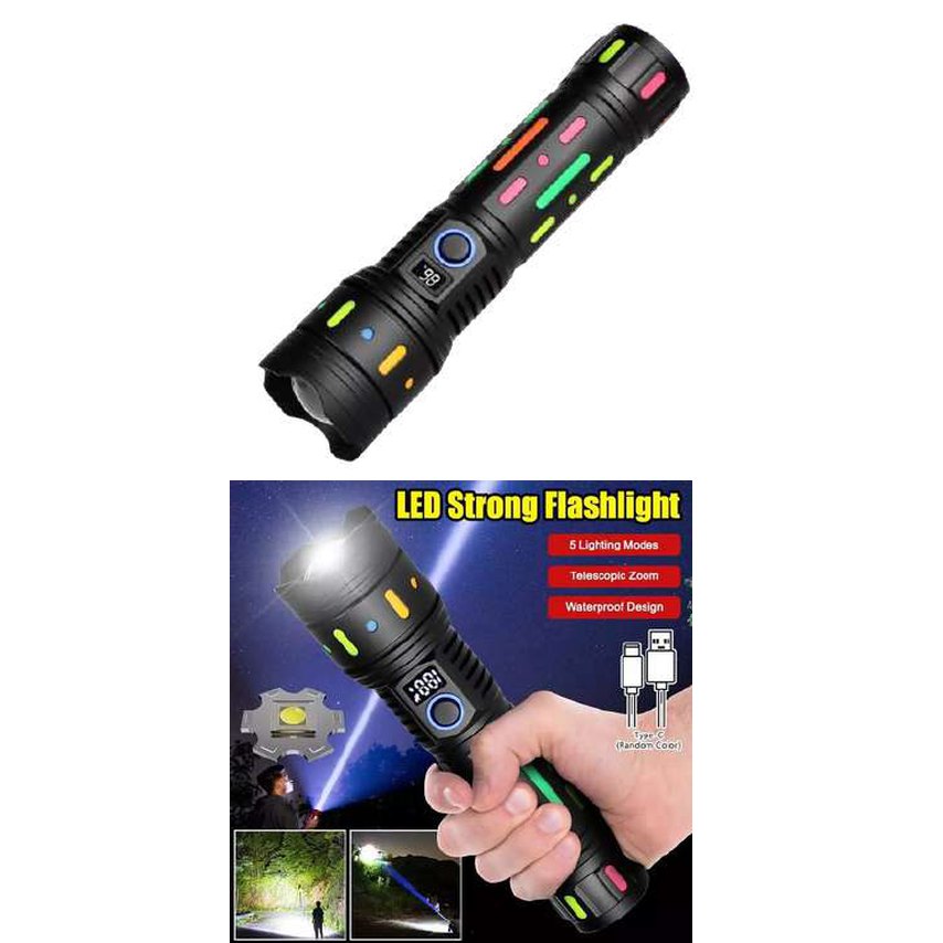 Linterna potente recargable