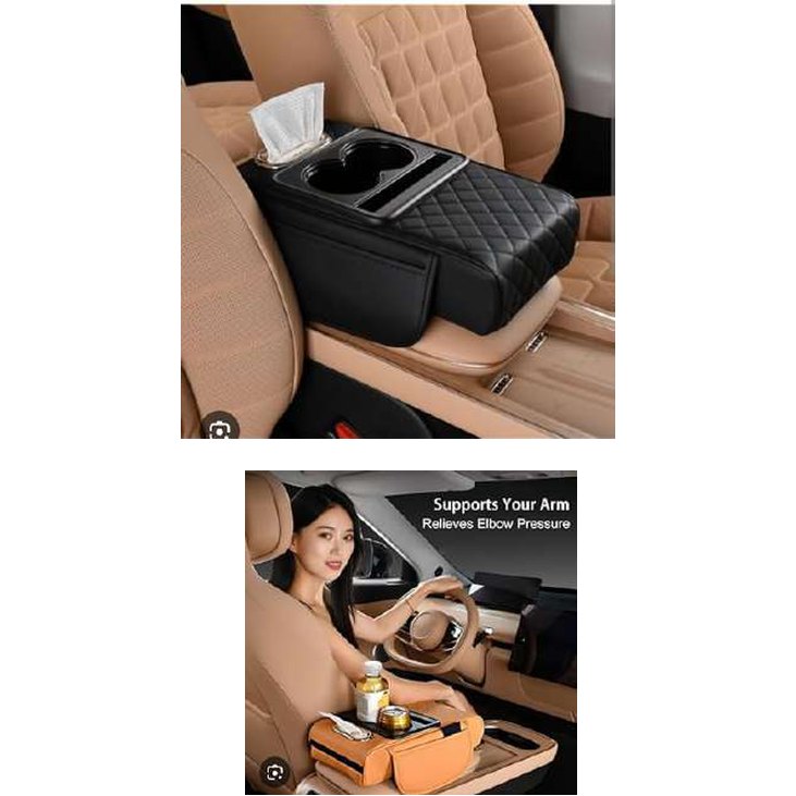 Funda porta papel y vaso para auto