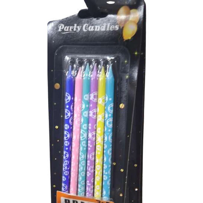 Vela de colores para cumpleaños