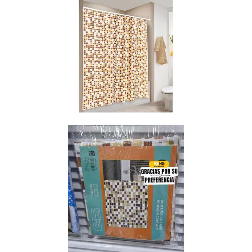 Cortina de baño color vb1017