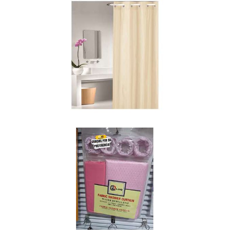 Cortina de baño color entero