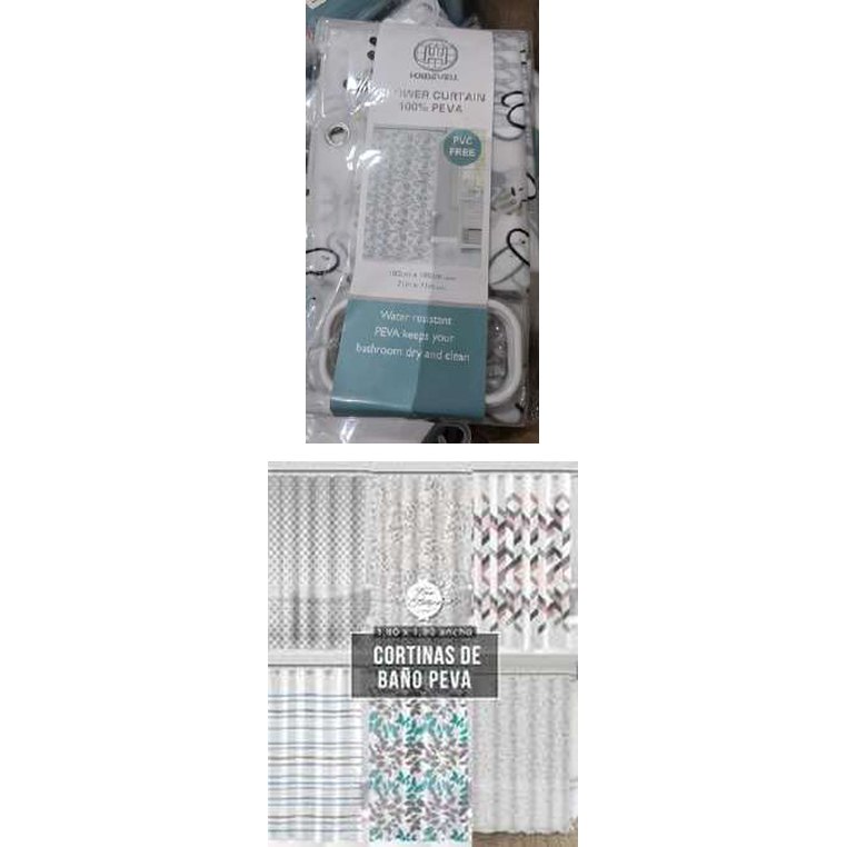Cortina de ducha de plastico