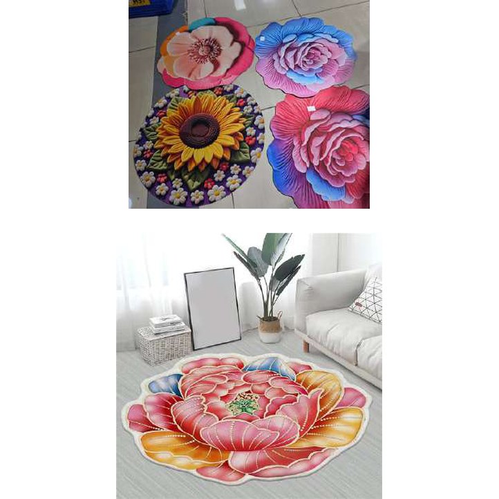 Alfombras decorativas flores