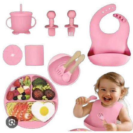 Plato de silicona para bebes