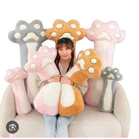Cojin con diseño patitas de gatito