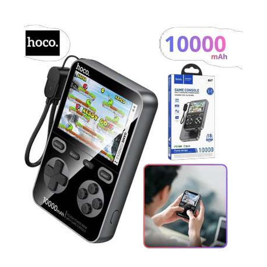 Consola de video juego con pawer bank hocco de 10000 mha q47