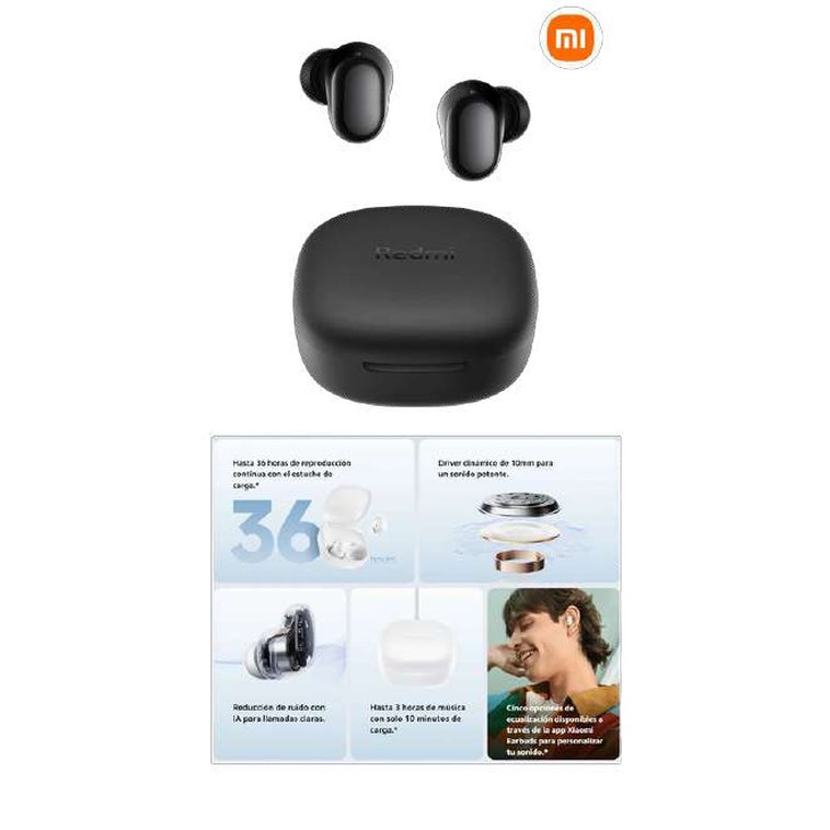 Audífono redmi buds 8 play black