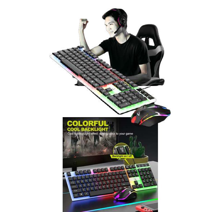 Pack de teclado y mouse gamer
