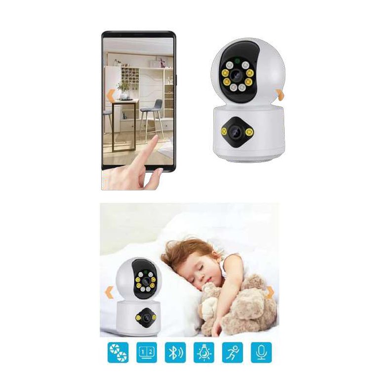 Camara doble lente para oficina hogar tec