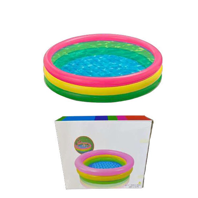Piscina circular de colores