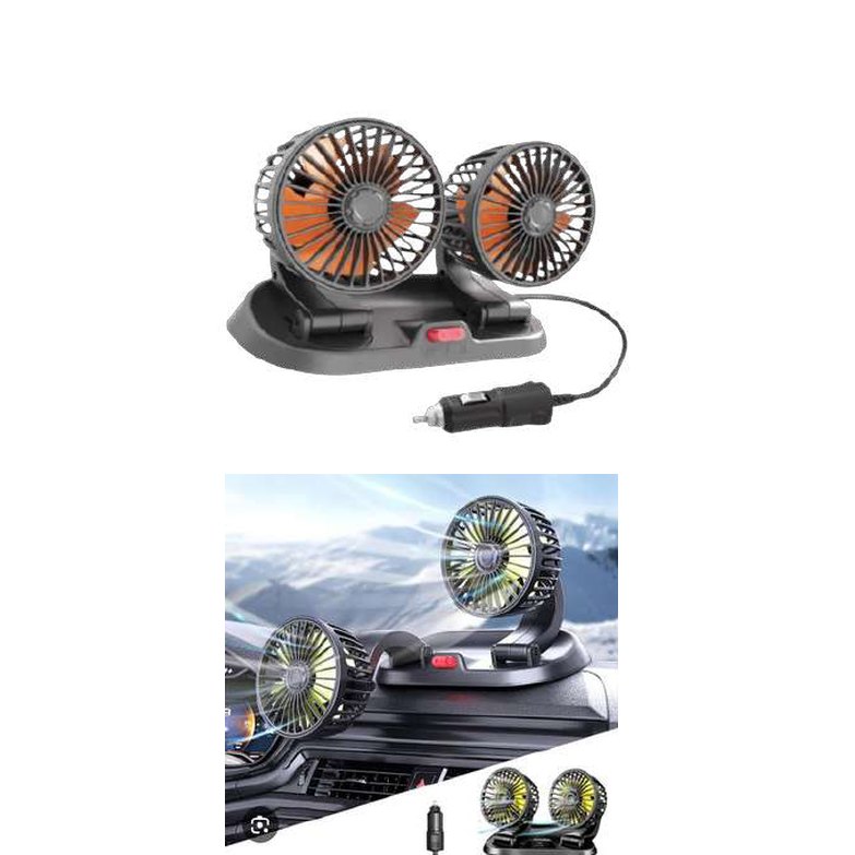 Ventilador de carro de 2 salidas pro