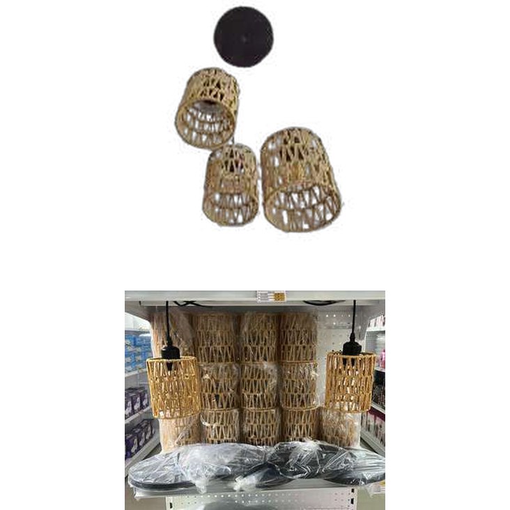Lampara colgante artesanal shupi set de 3
